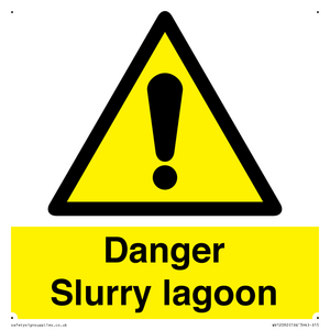 Danger Slurry lagoon